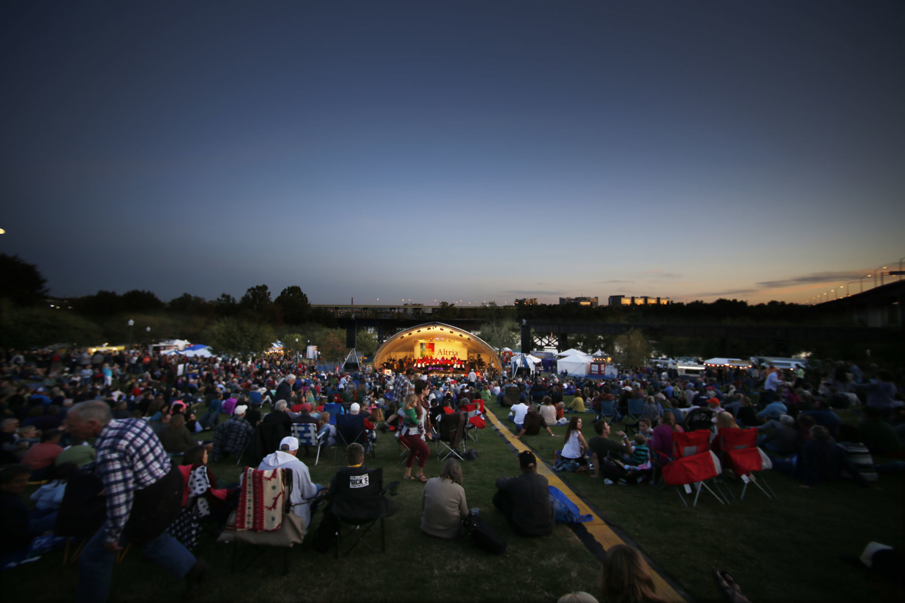 Opening night of the Richmond Folk Festival